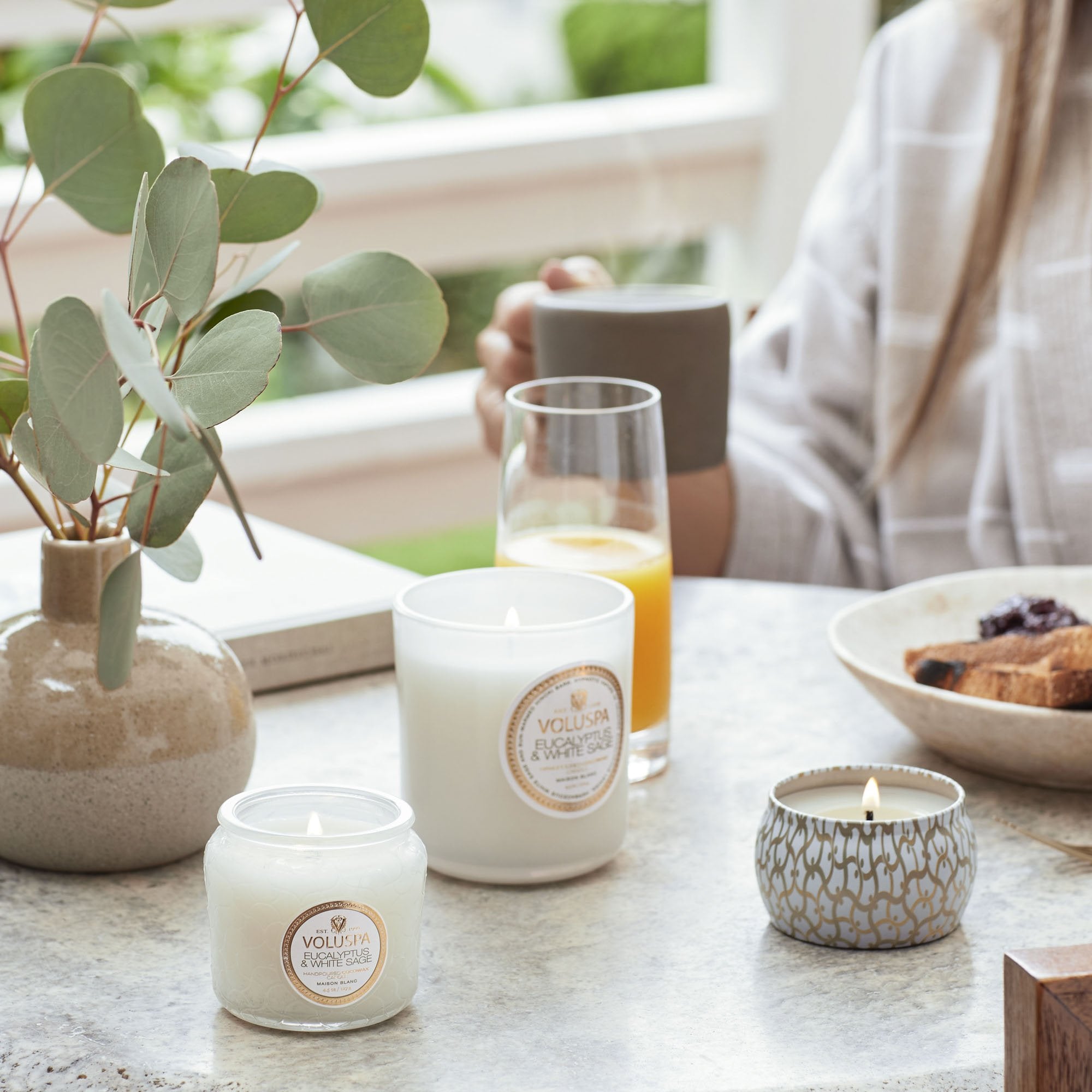 Alternative view of Eucalyptus & White Sage - Mini Tin Candle