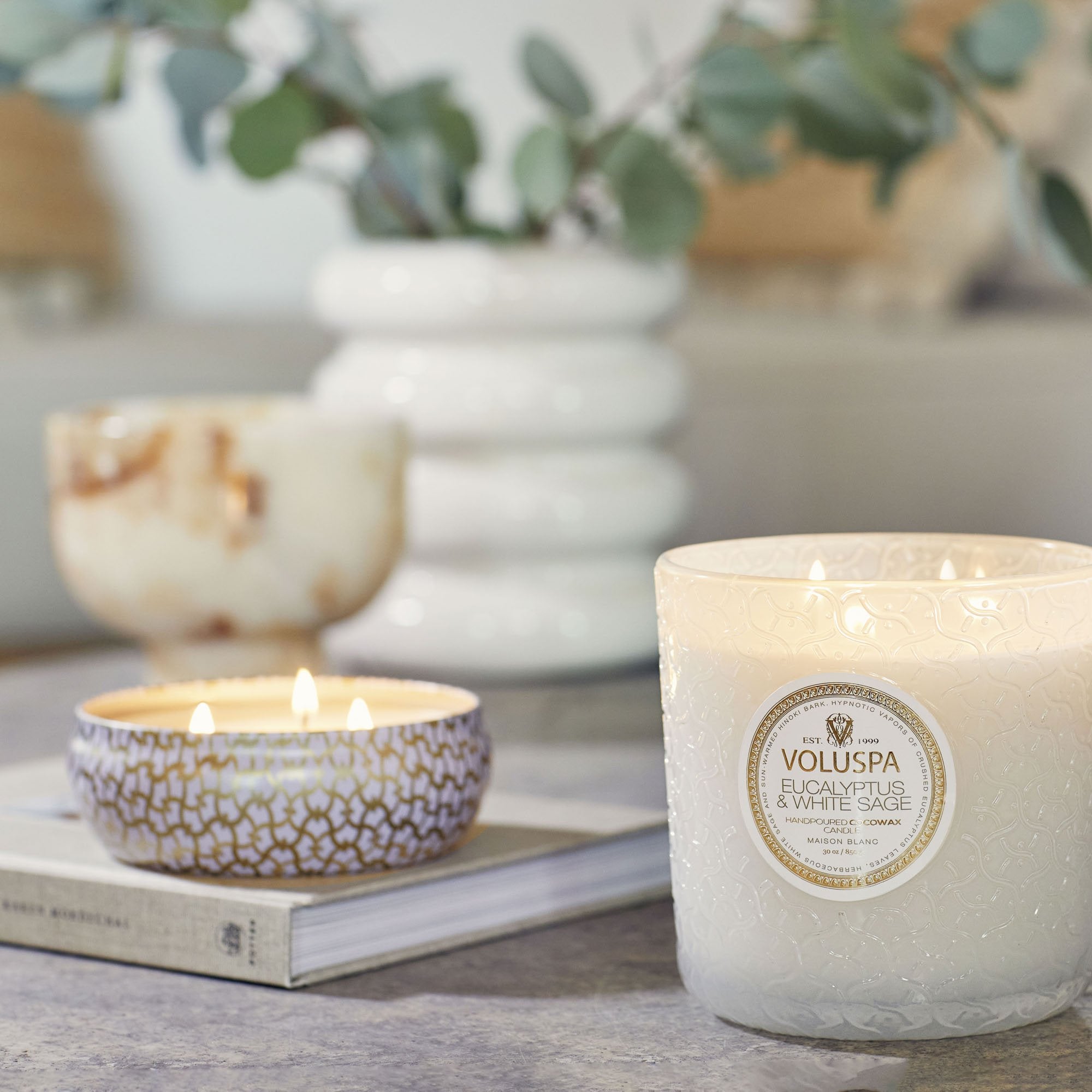 Alternative view of Eucalyptus & White Sage - Luxe Candle