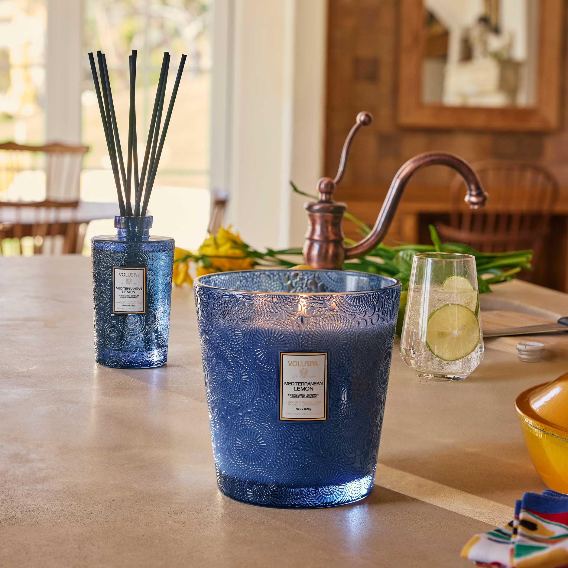 Alternative view of Mediterranean Lemon - 3 Wick Hearth Candle