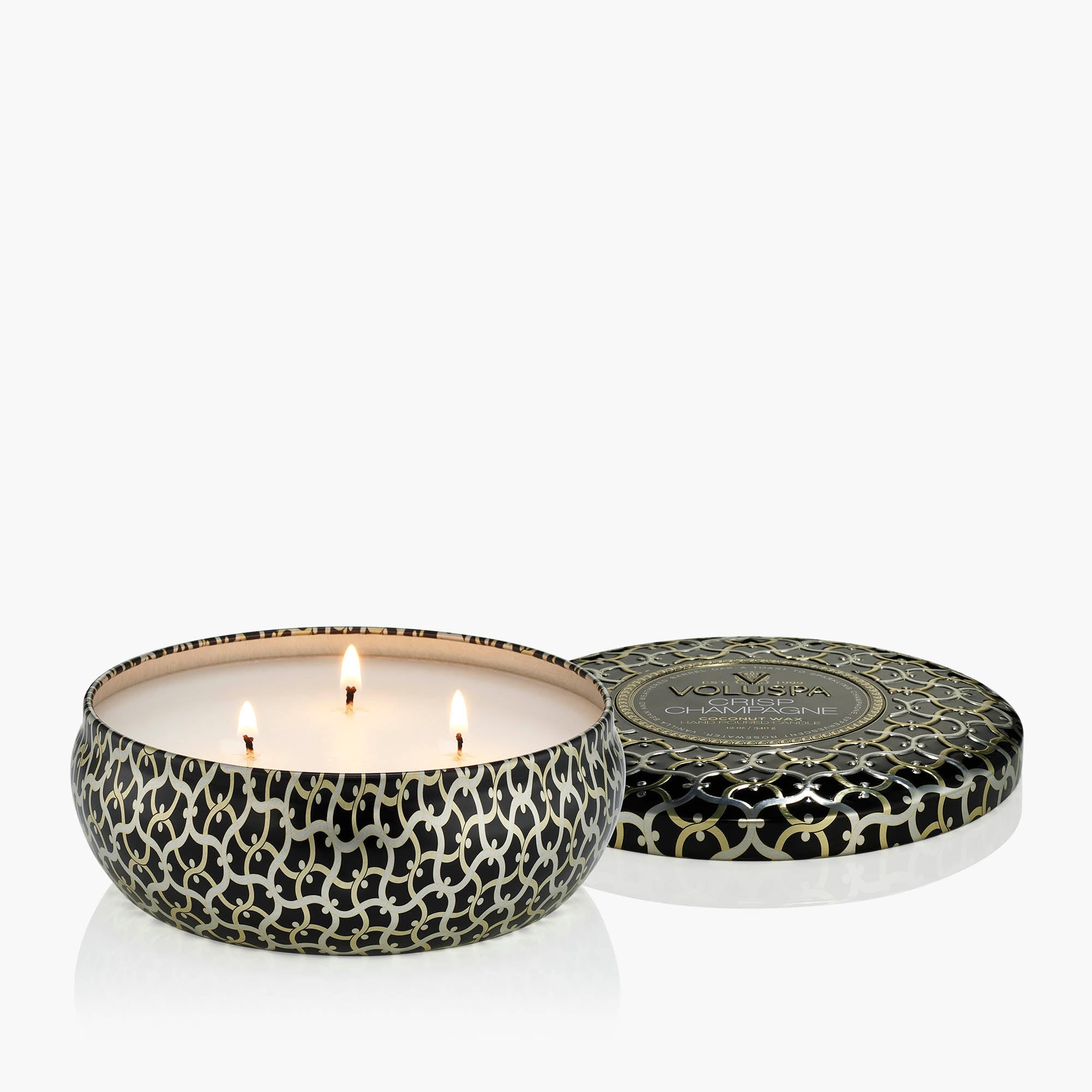 Crisp Champagne - 3 Wick Tin Candle - Image 4