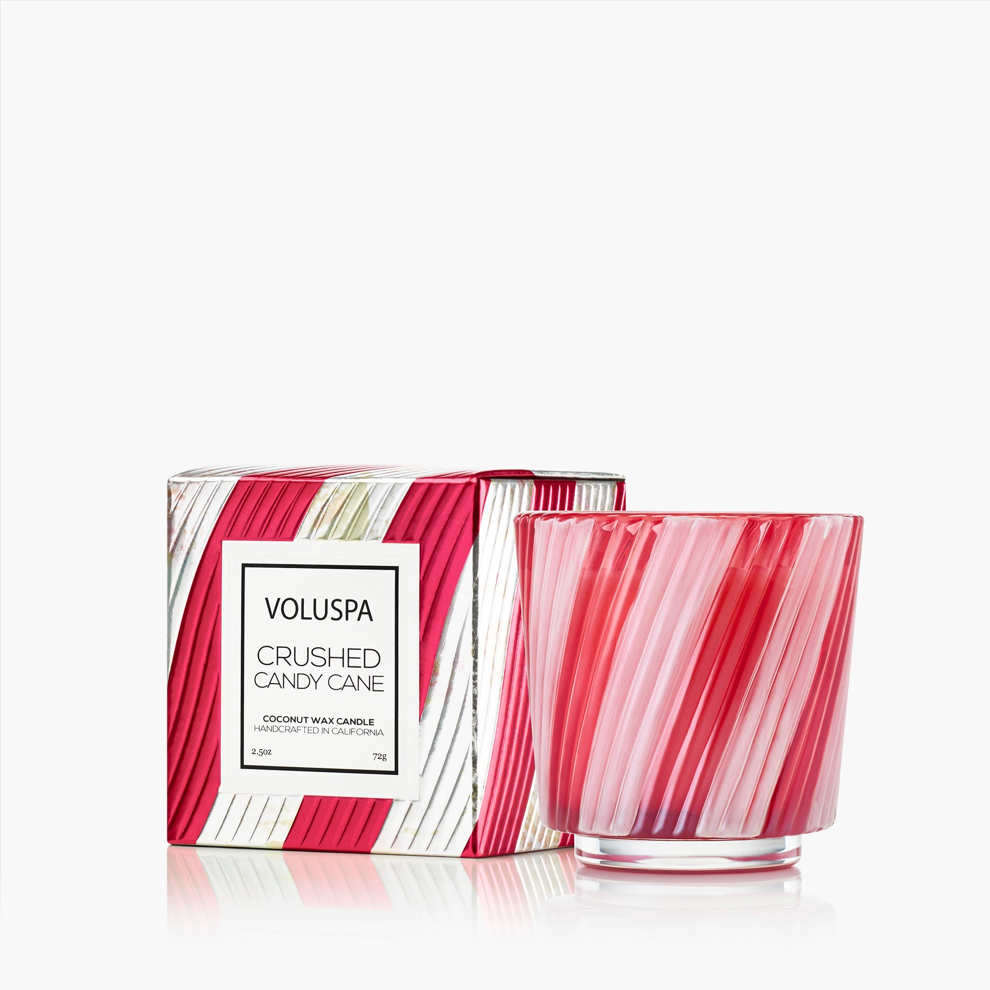 Crushed Candy Cane - Pedestal Candle