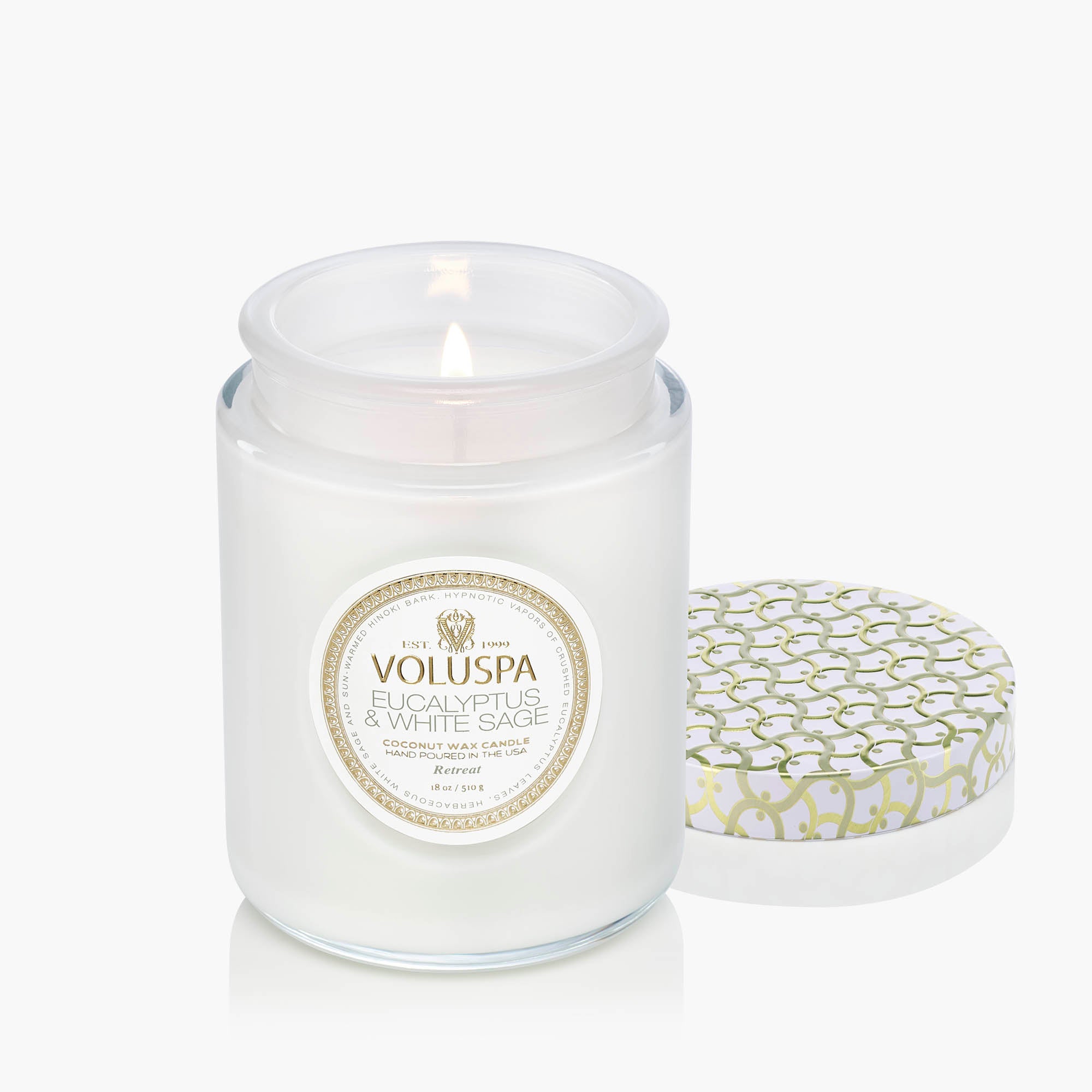 Eucalyptus & White Sage - Large Jar Candle - Image 4