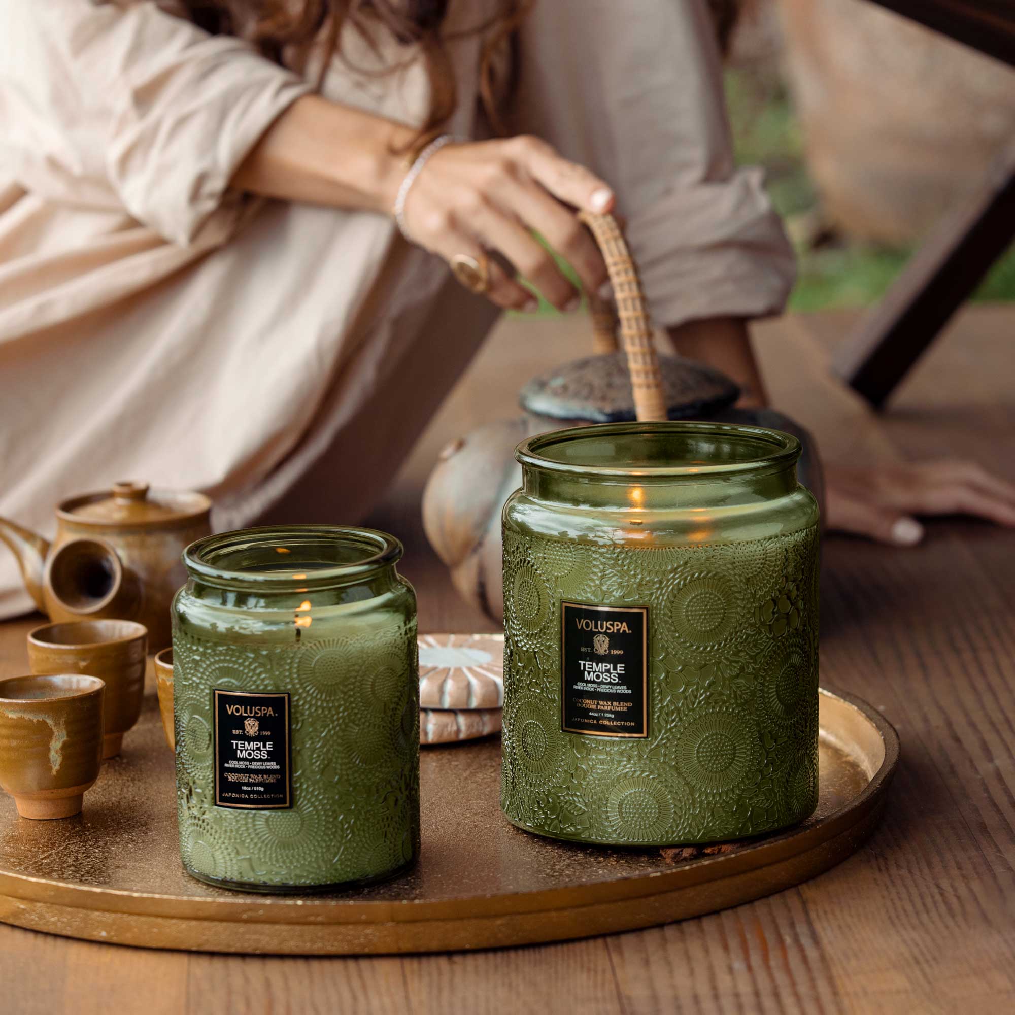 Alternative view of Temple Moss - Large Jar Candle