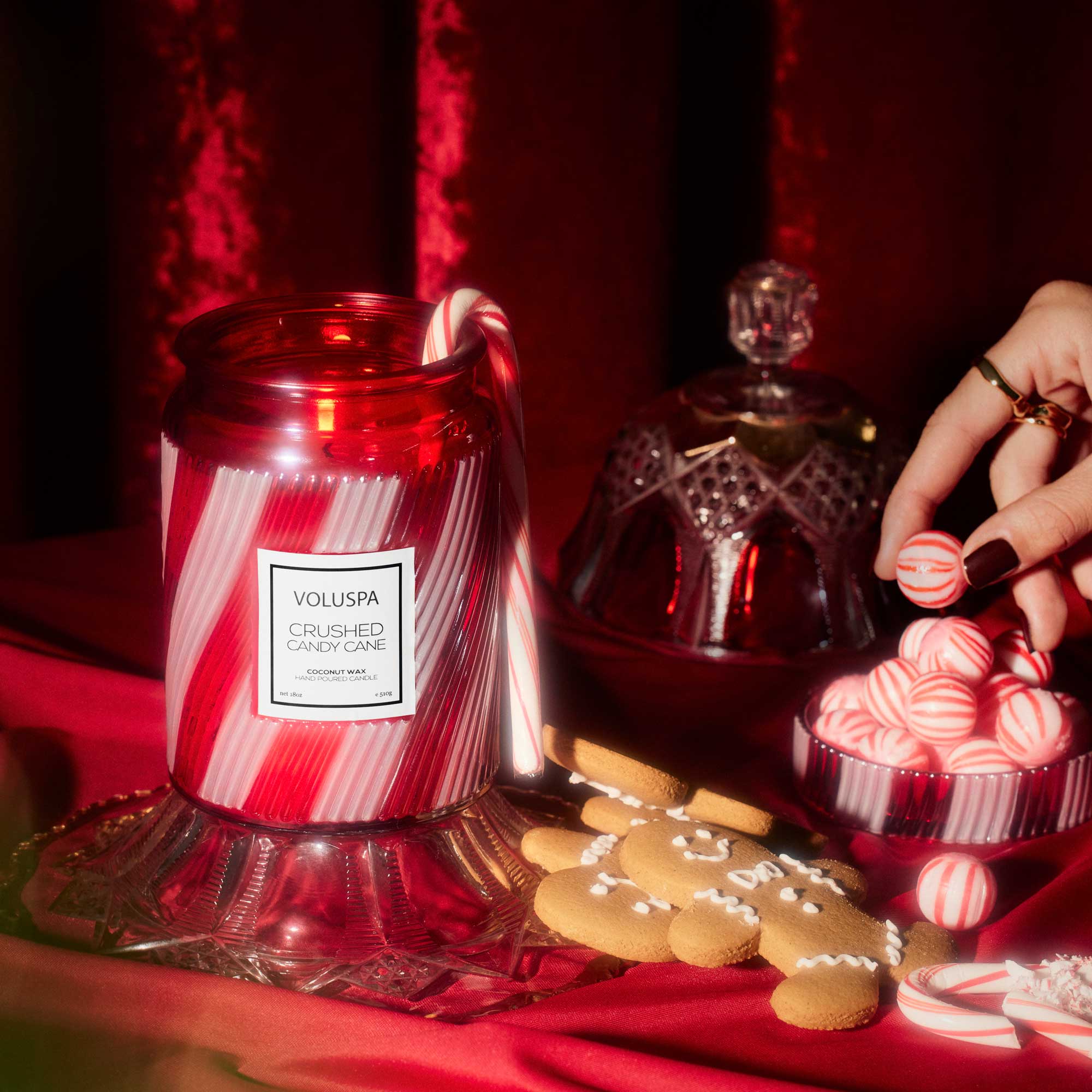Alternative view of Crushed Candy Cane - Large Jar Candle