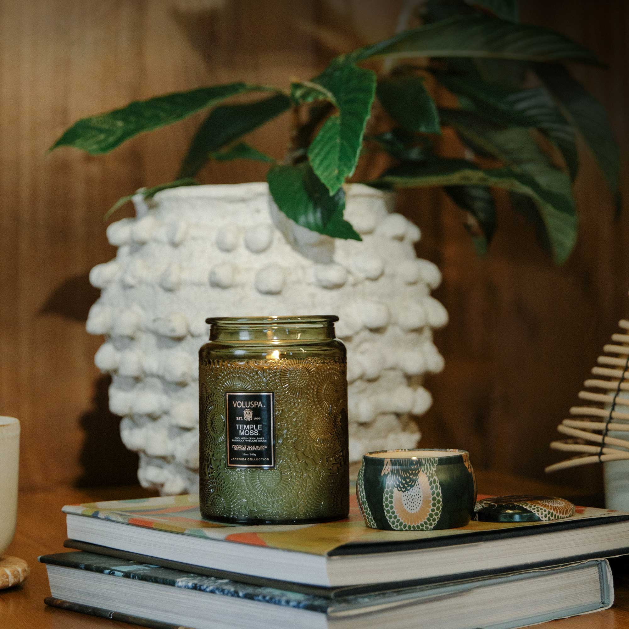 Alternative view of Temple Moss - Mini Tin Candle