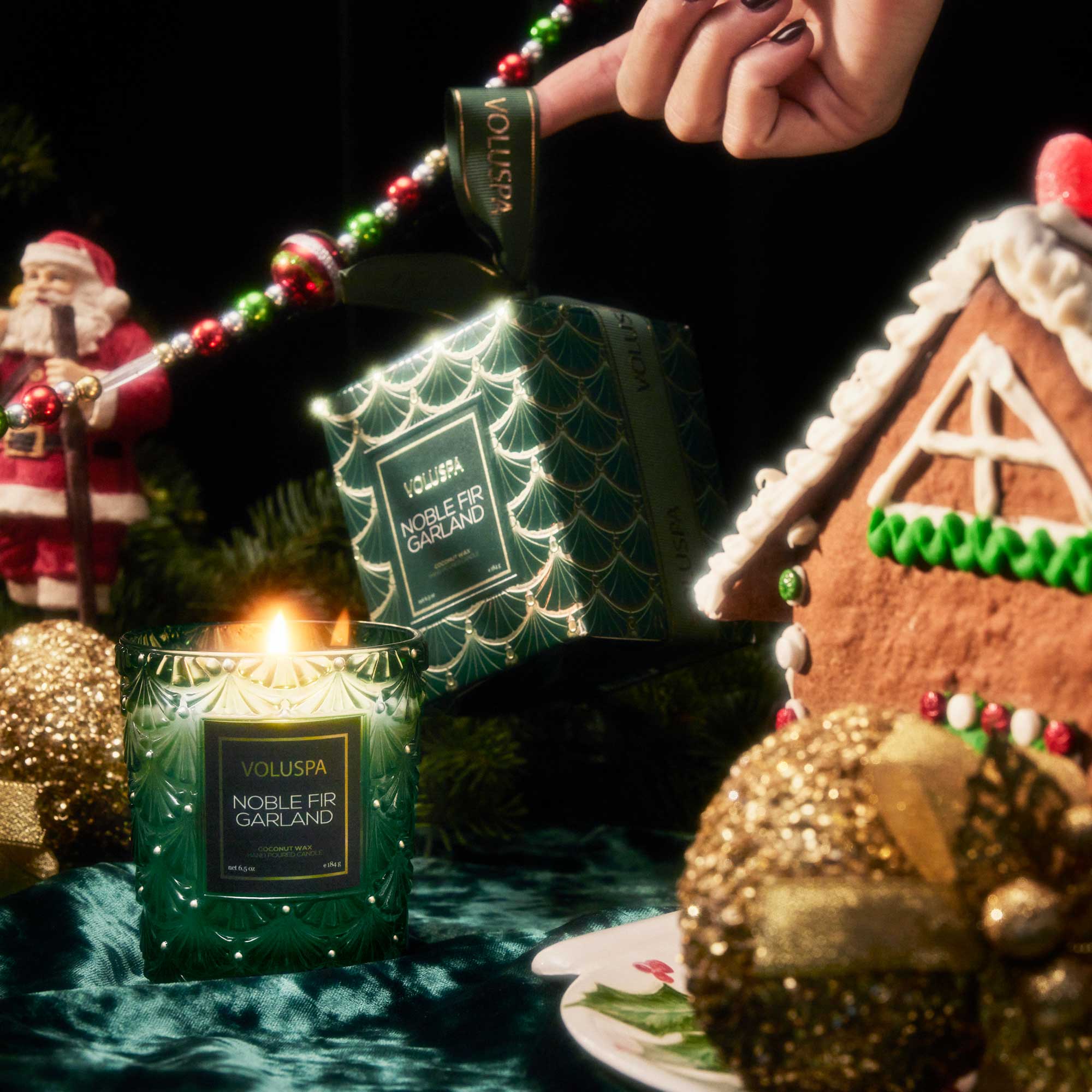 Noble Fir Garland - Classic Candle - Image 4