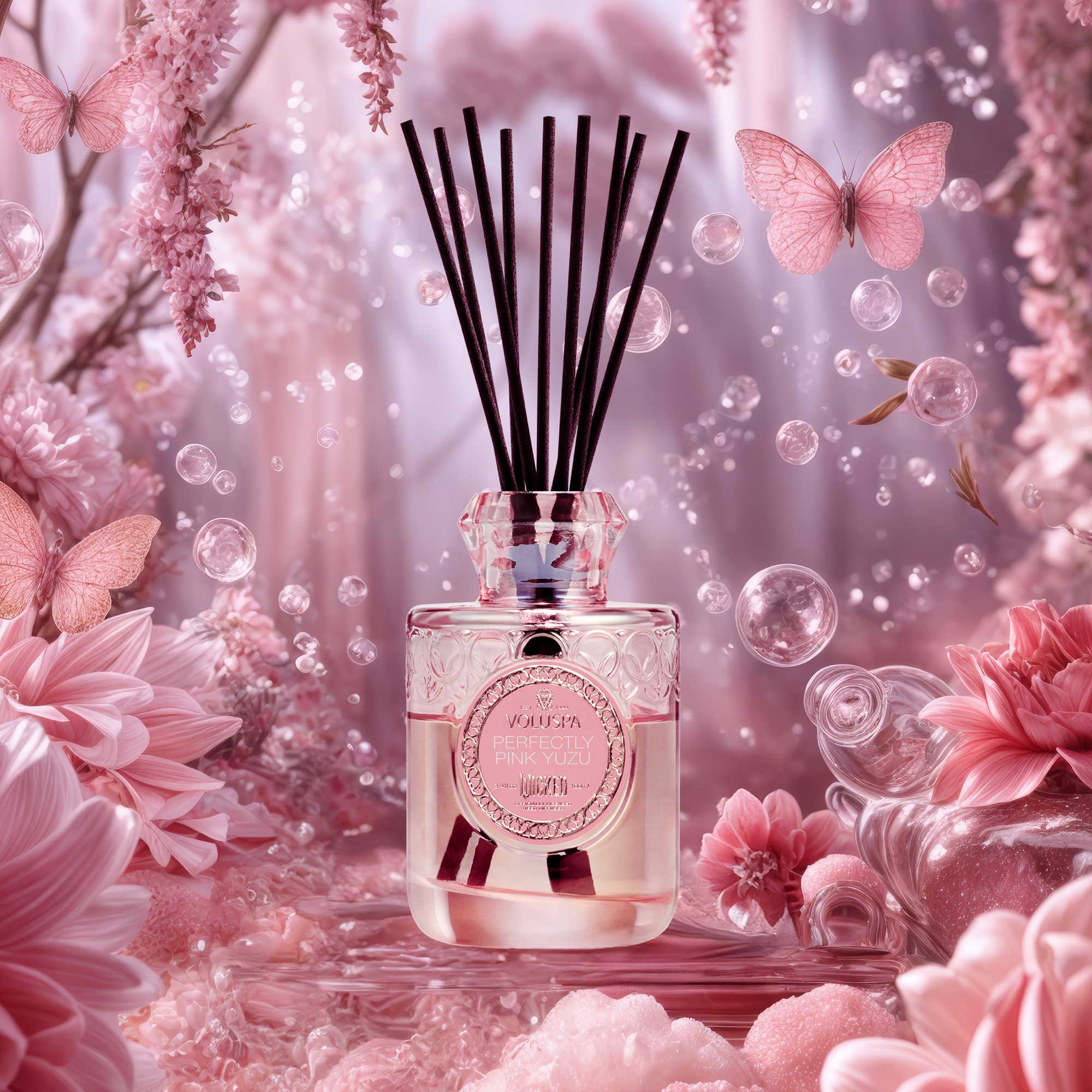 Alternative view of Perfectly Pink Yuzu - Reed Diffuser