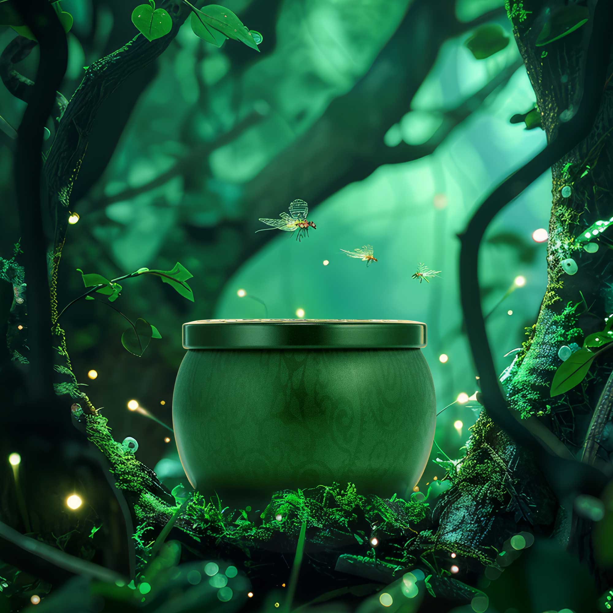 Alternative view of Bewitching Banyan Forest - Mini Tin Candle