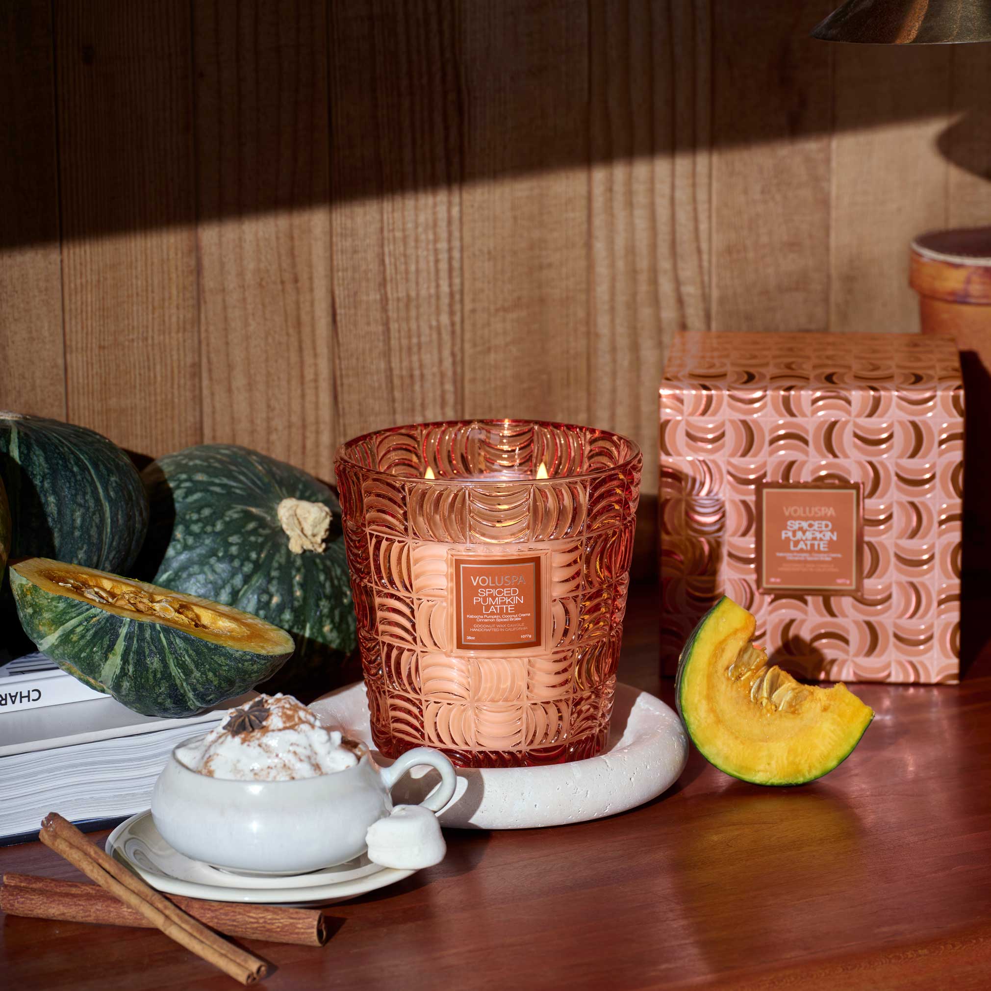 Spiced Pumpkin Latte - 3 Wick Hearth Candle - Image 3