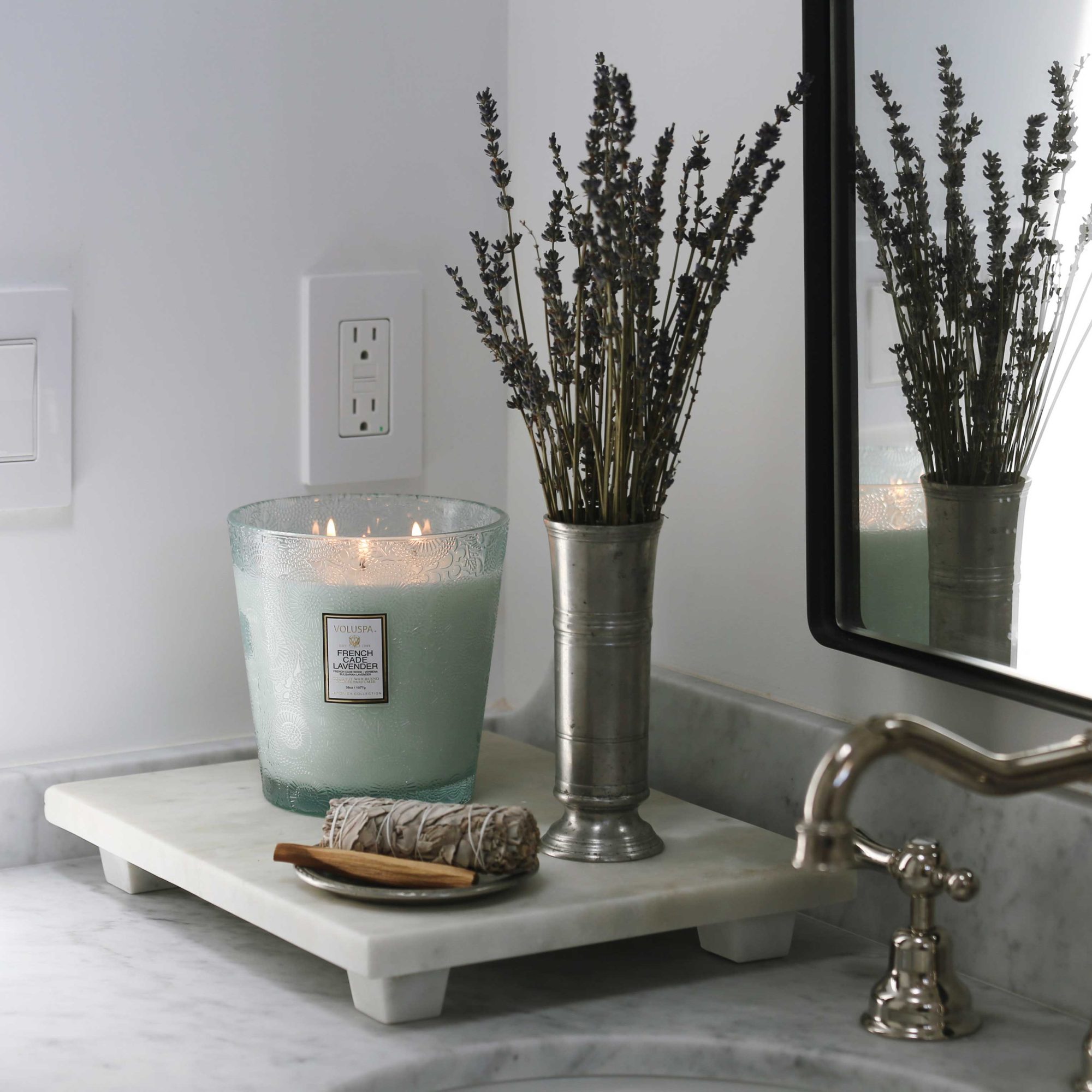 Alternative view of French Cade Lavender - 3 Wick Hearth Candle