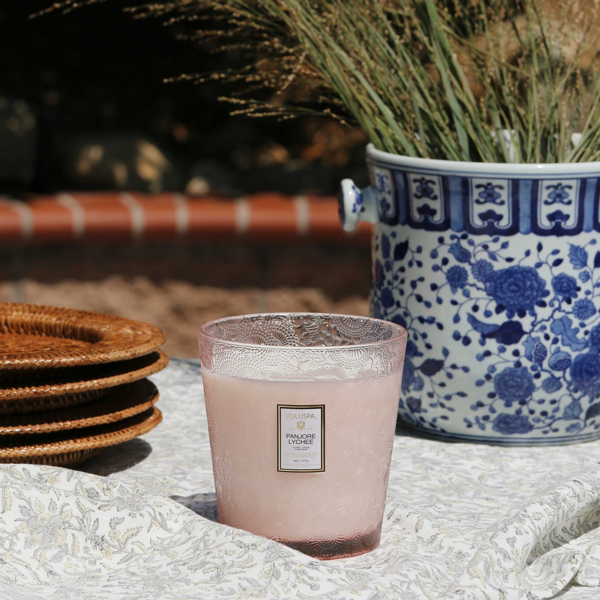 Alternative view of Panjore Lychee - 3 Wick Hearth Candle