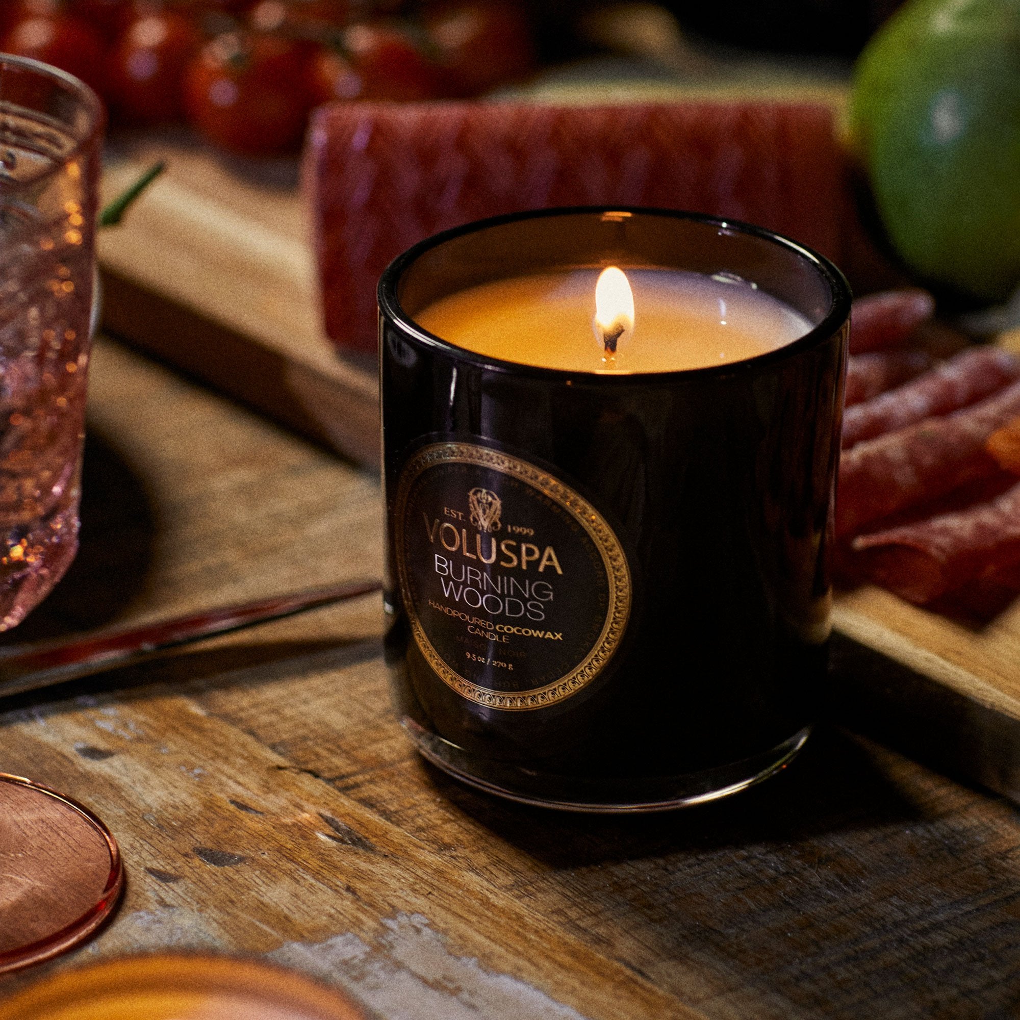 Alternative view of Burning Woods - Classic Candle