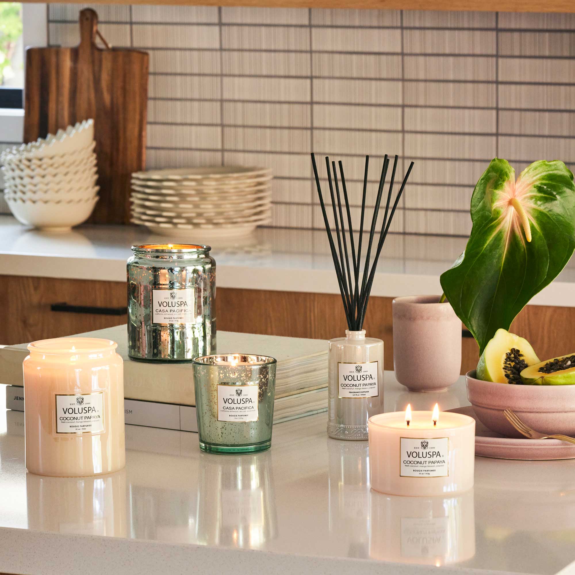 Alternative view of Coconut Papaya - Large Jar Candle
