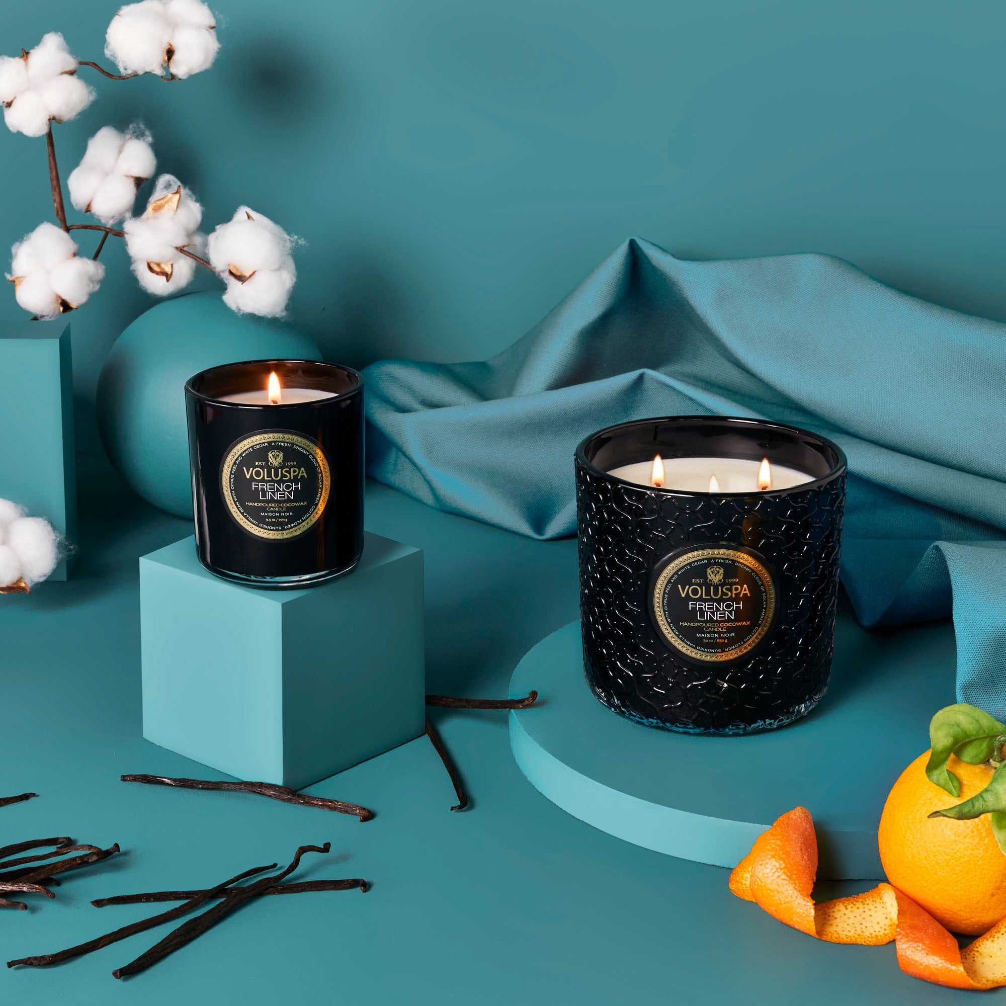 Alternative view of French Linen - Luxe Candle