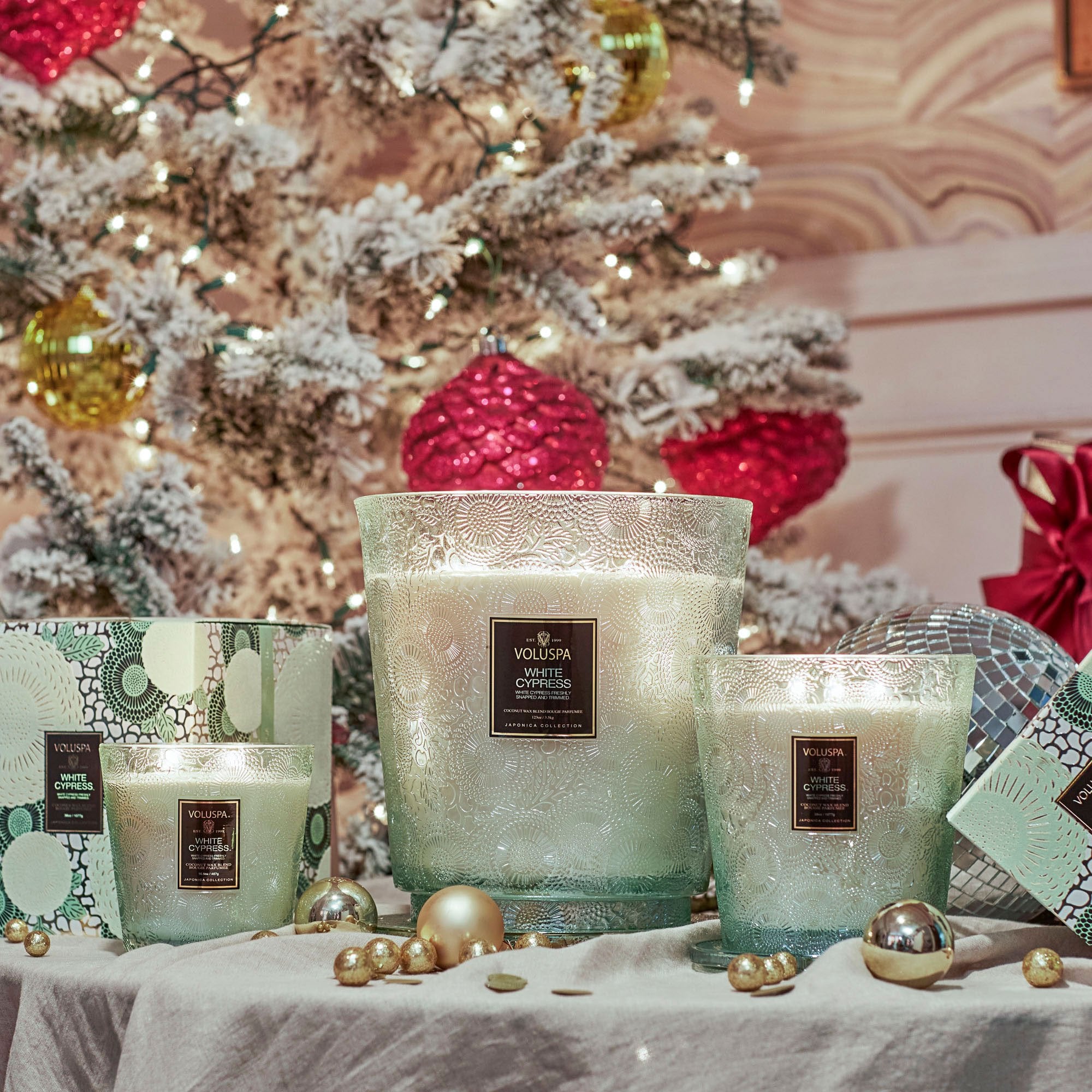 White Cypress - 3 Wick Hearth Candle - Image 3