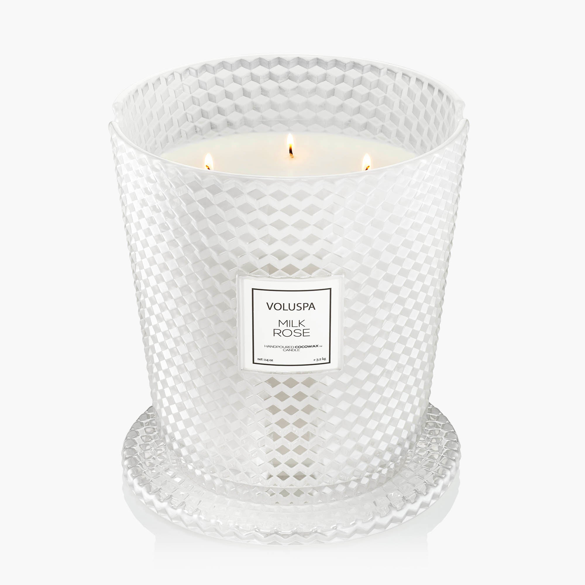 Alternative view of Milk Rose - 5 Wick Hearth Candle