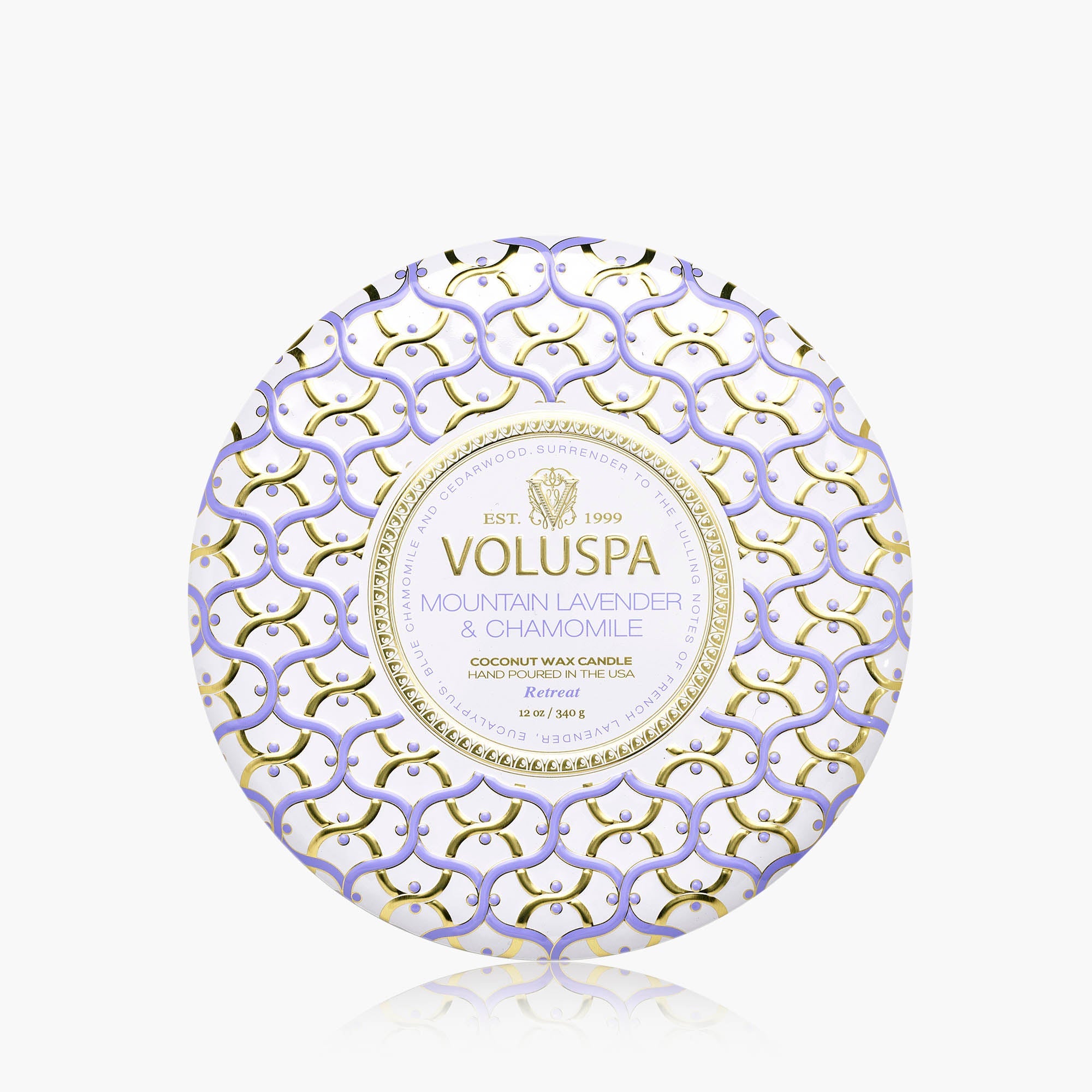 Mountain Lavender & Chamomile - 3 Wick Tin Candle