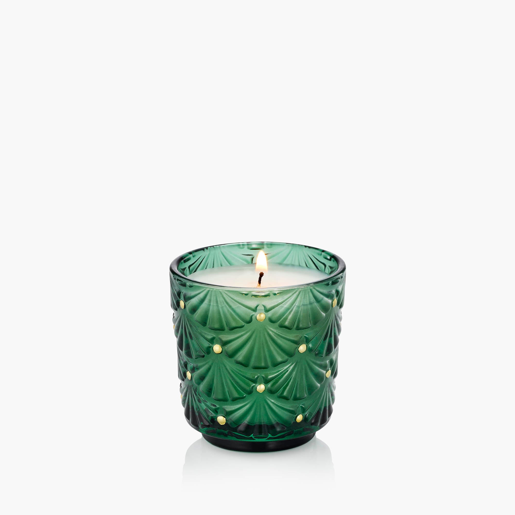 Alternative view of Noble Fir Garland - Pedestal Candle