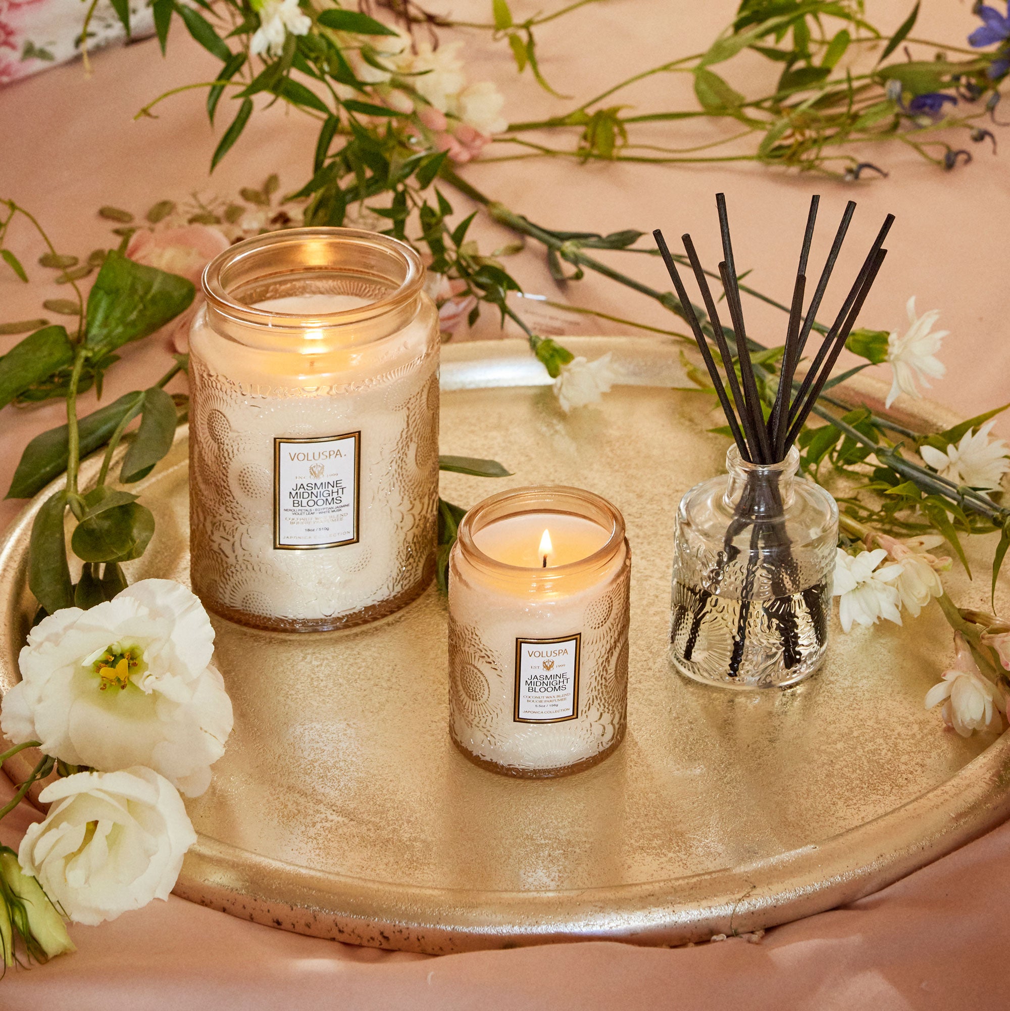 Alternative view of Jasmine Midnight Blooms - Reed Diffuser