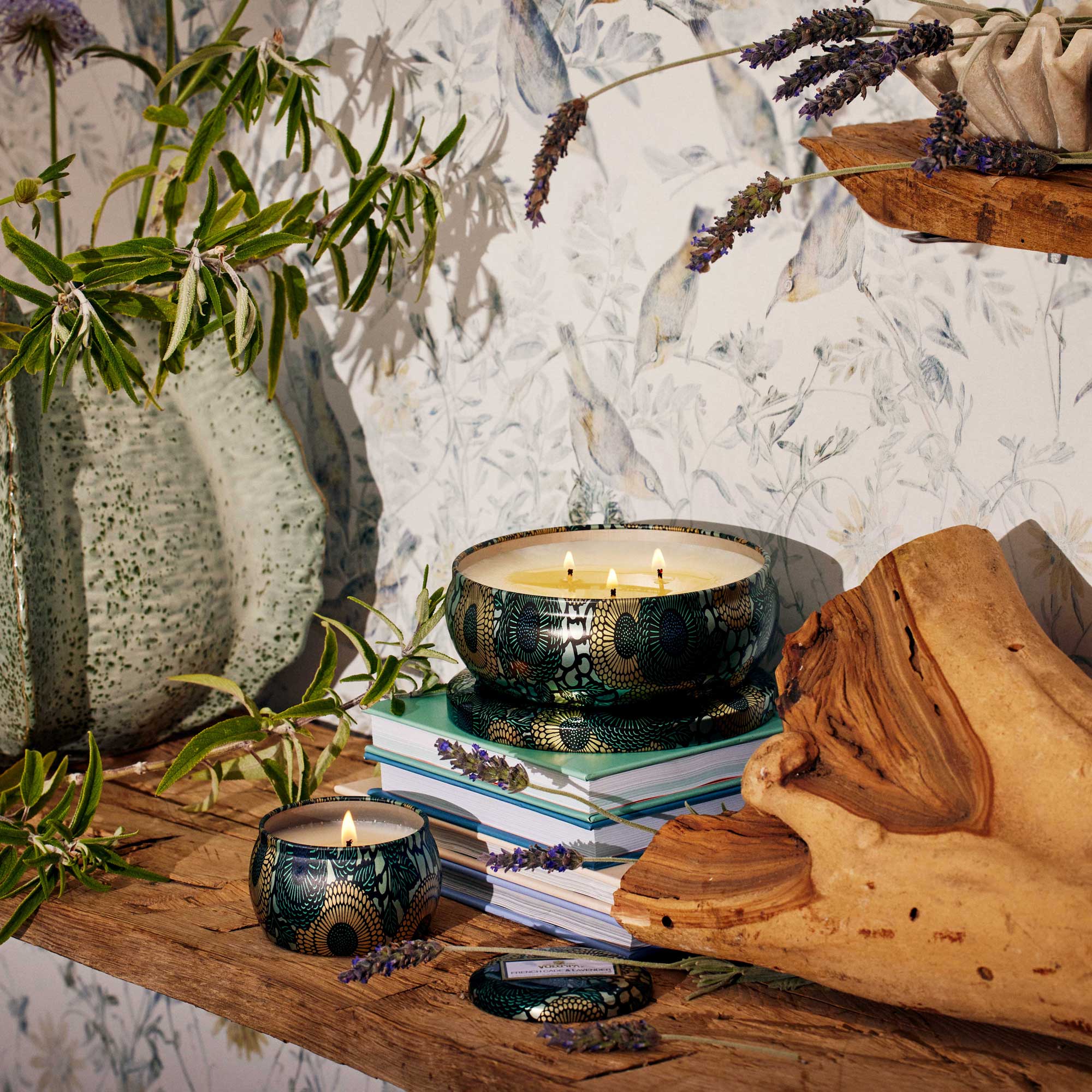 Alternative view of French Cade Lavender - Mini Tin Candle