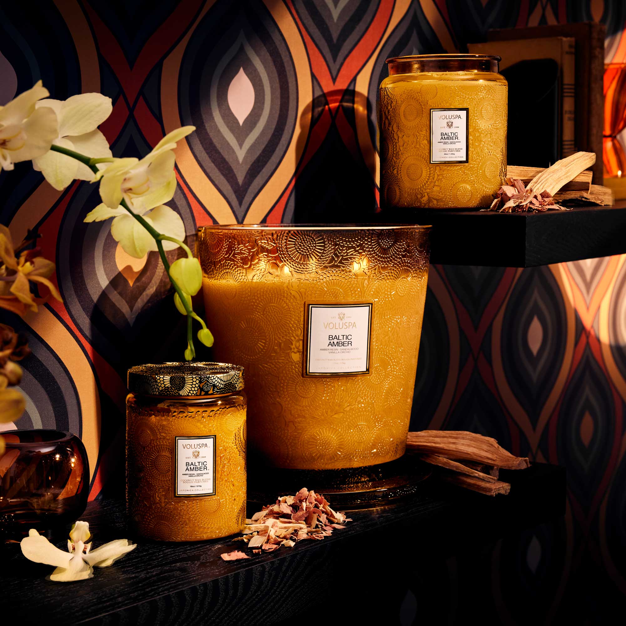 Baltic Amber - 5 Wick Hearth Candle - Image 3