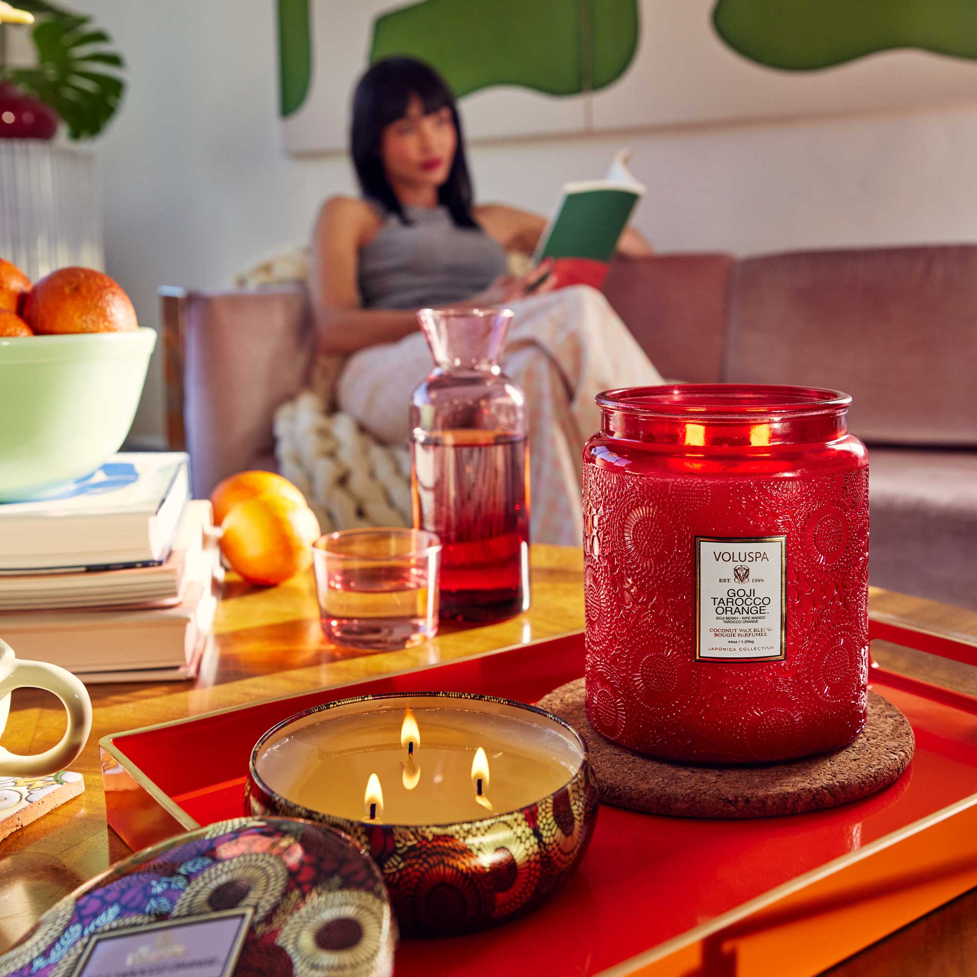 Alternative view of Goji Tarocco Orange - 3 Wick Tin Candle