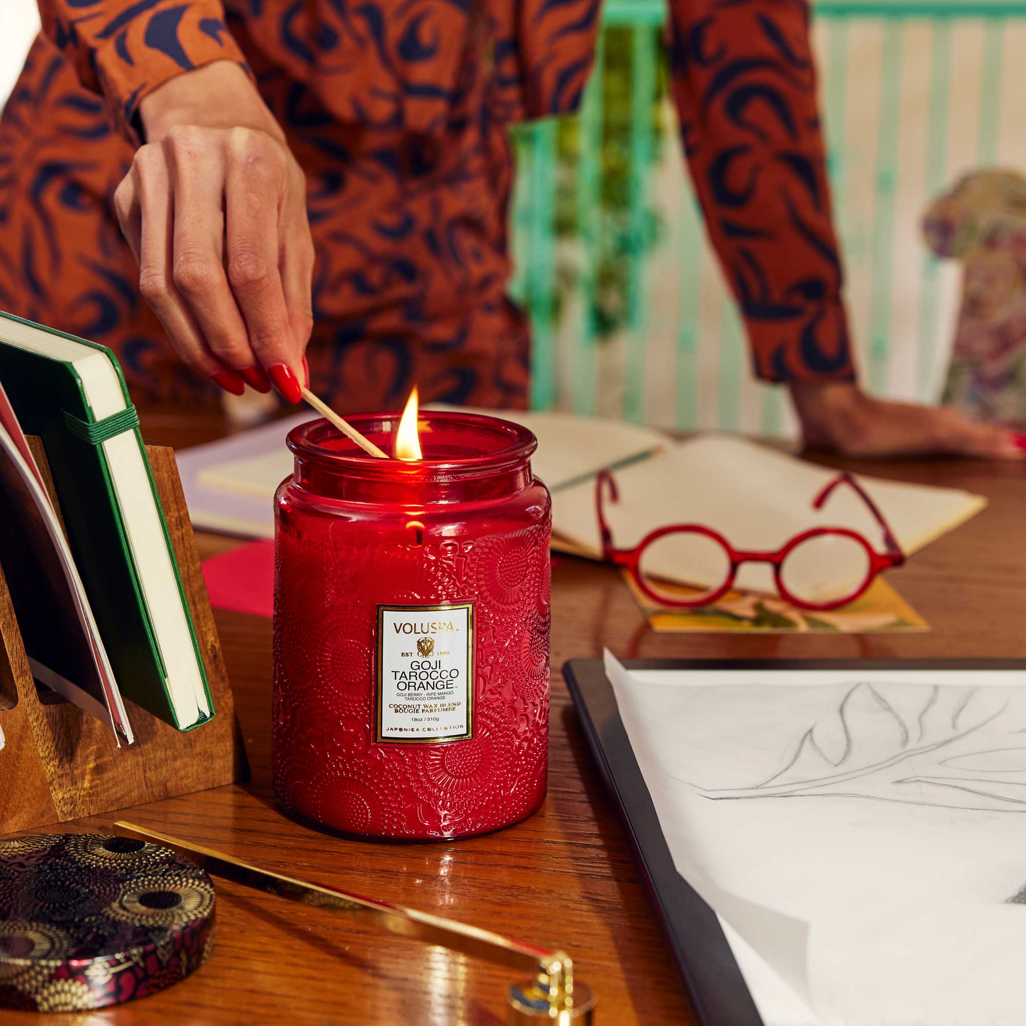 Alternative view of Goji Tarocco Orange - Large Jar Candle