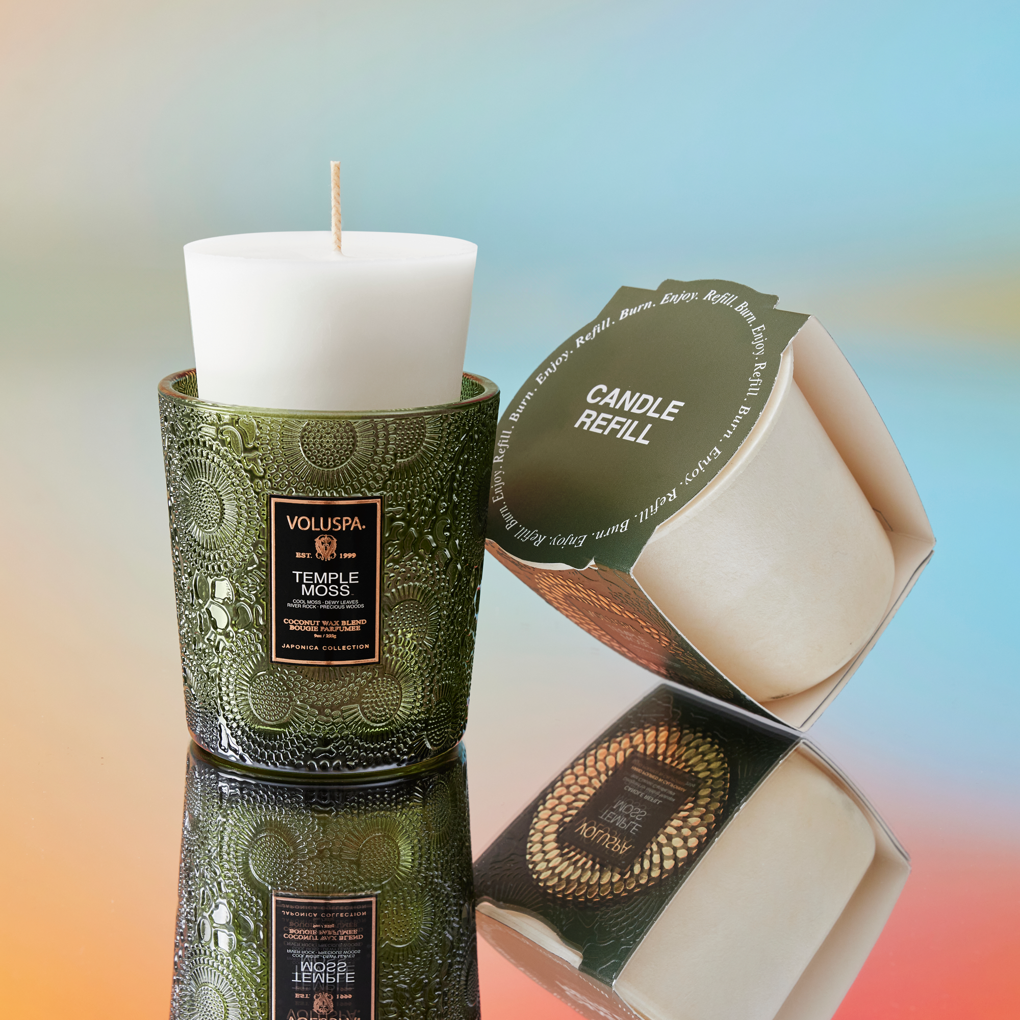 Alternative view of Temple Moss - Classic Candle & Refill