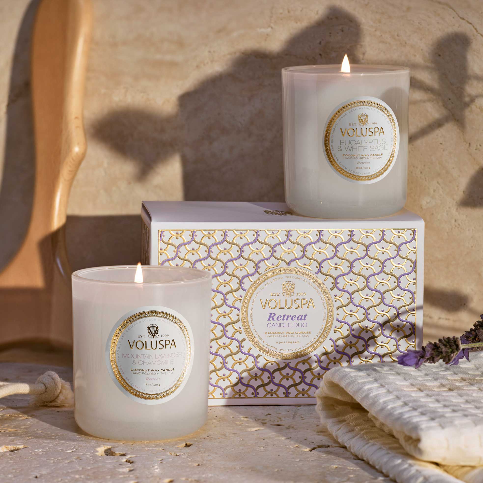Retreat Candle Duo - Gift Set - Image 3