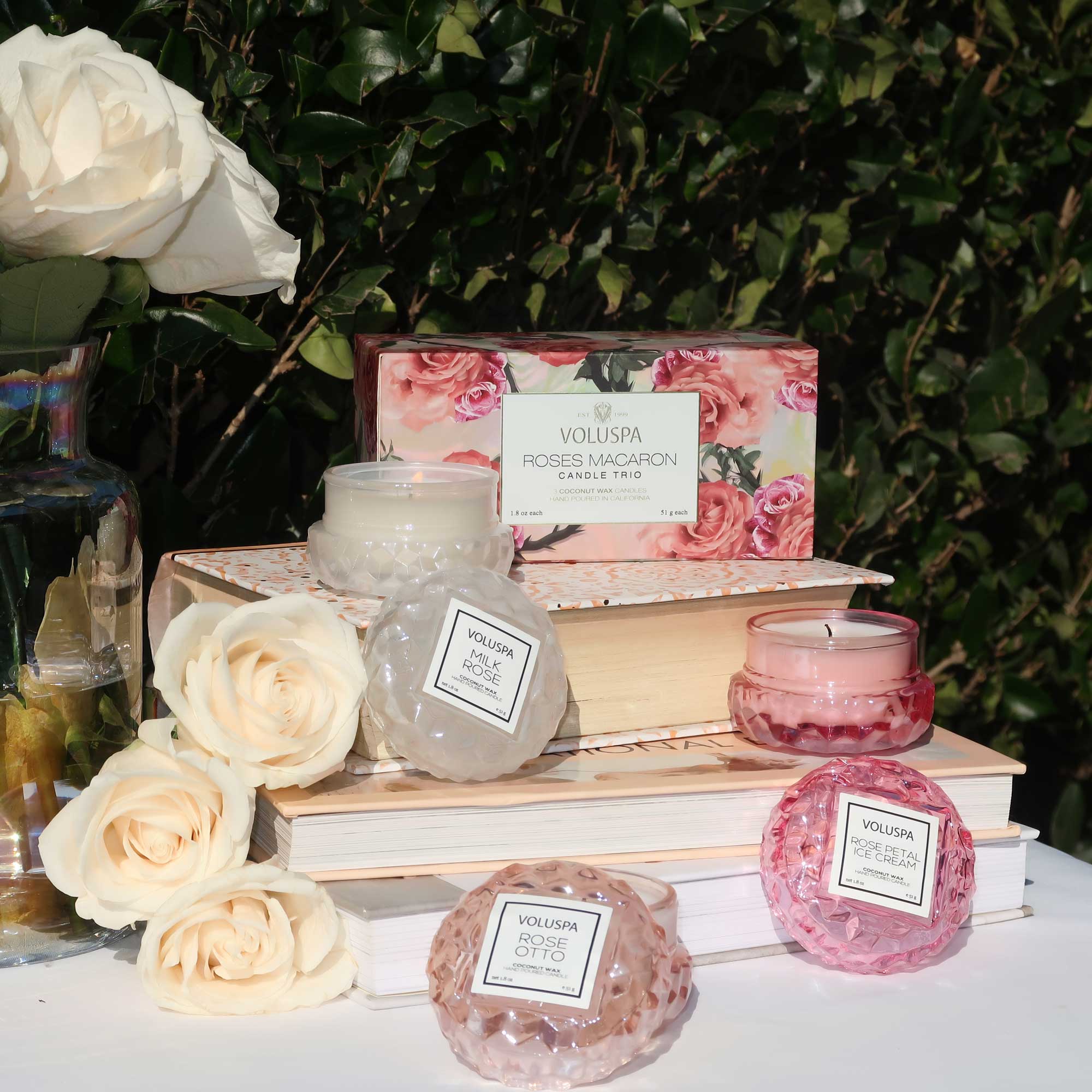 Roses Collection - Macaron Candle Trio Gift Set - Image 2