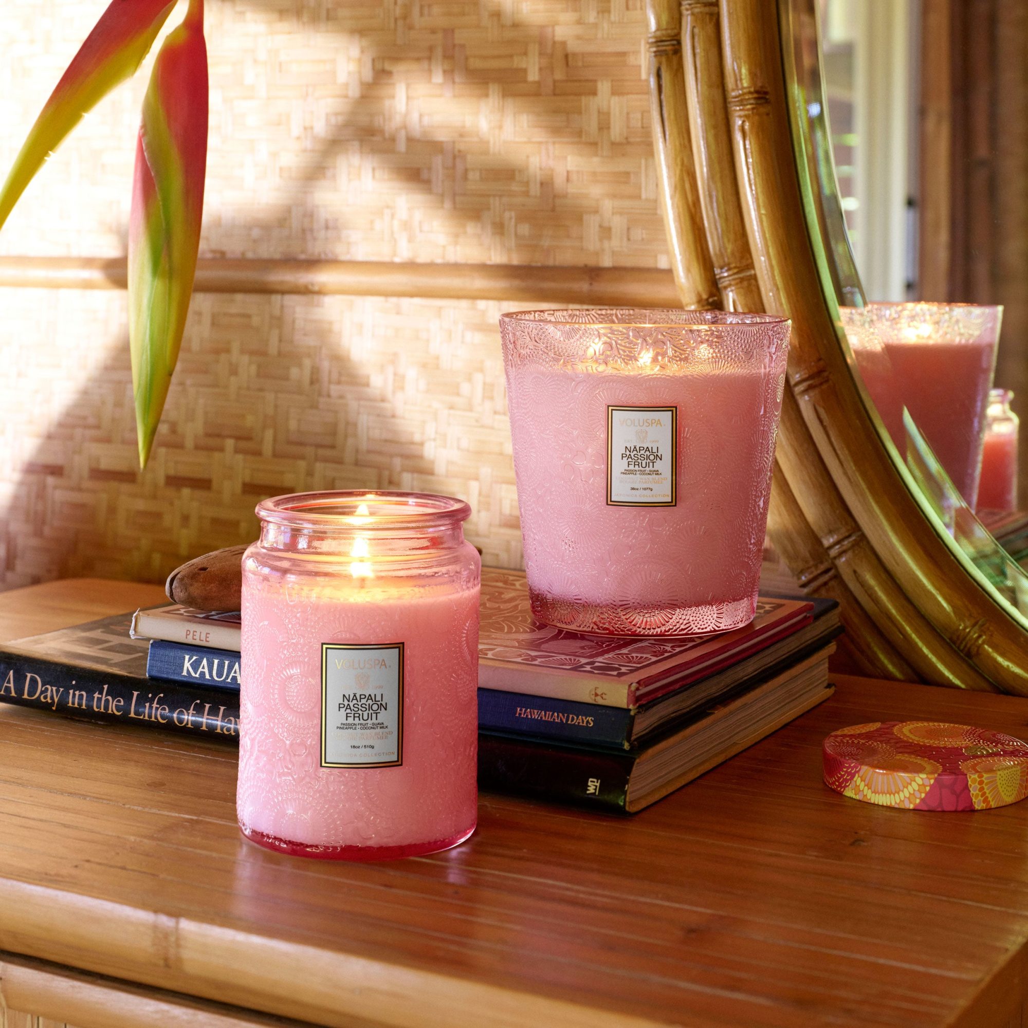 Alternative view of Nāpali Passion Fruit - 3 Wick Hearth Candle