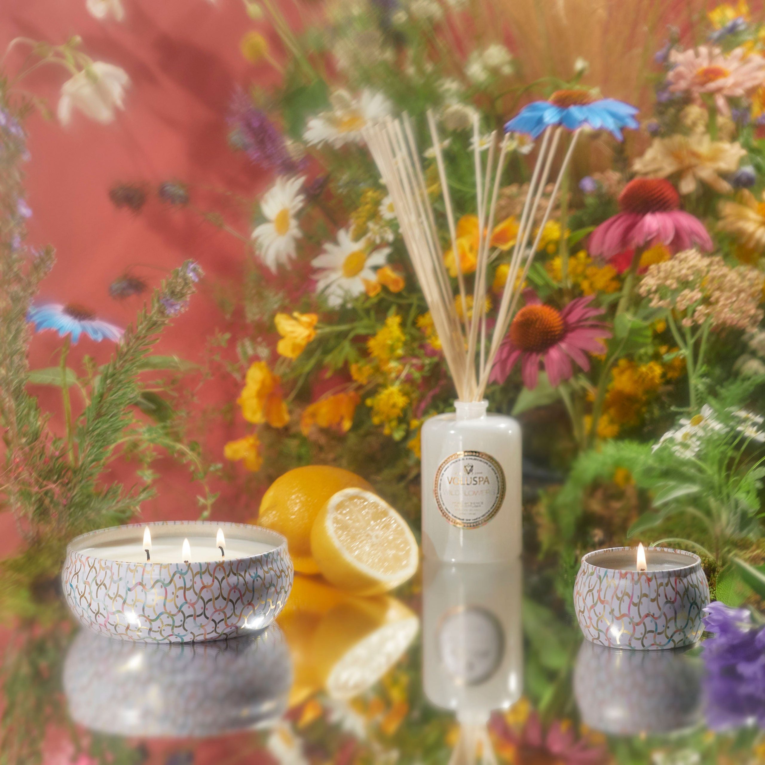 Wildflowers - 3 Wick Tin Candle - Image 3