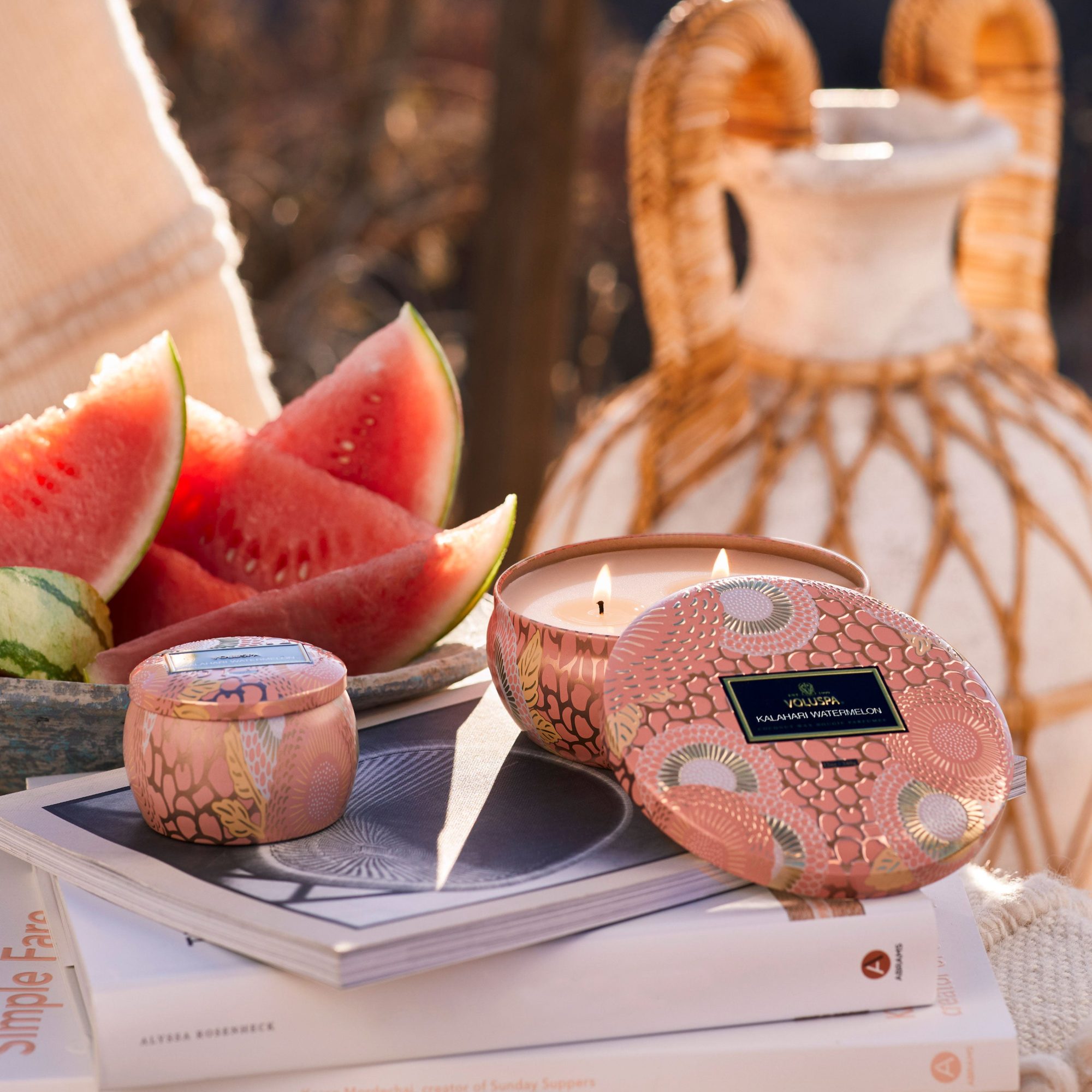 Alternative view of Kalahari Watermelon - 3 Wick Tin Candle