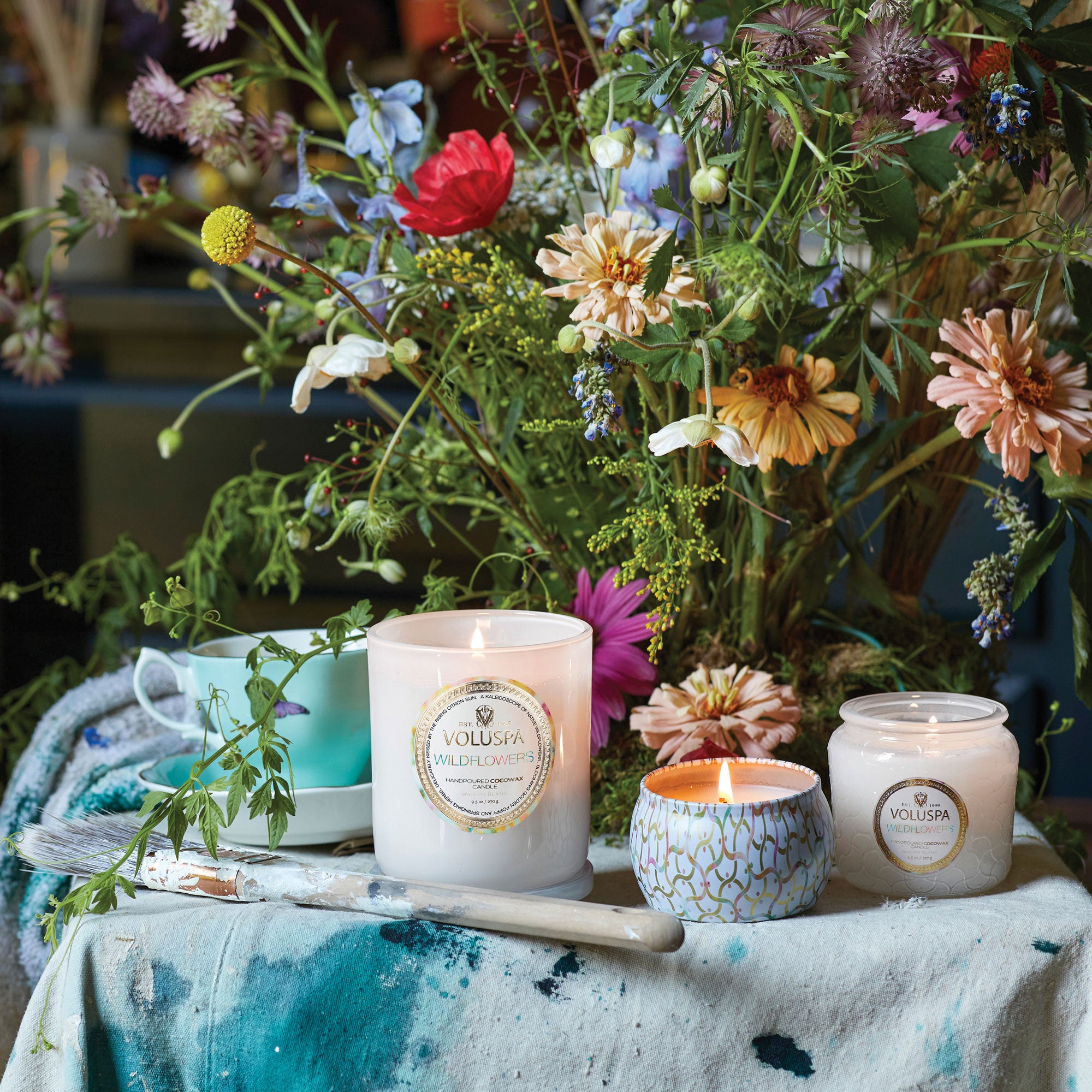 Alternative view of Wildflowers - Mini Tin Candle