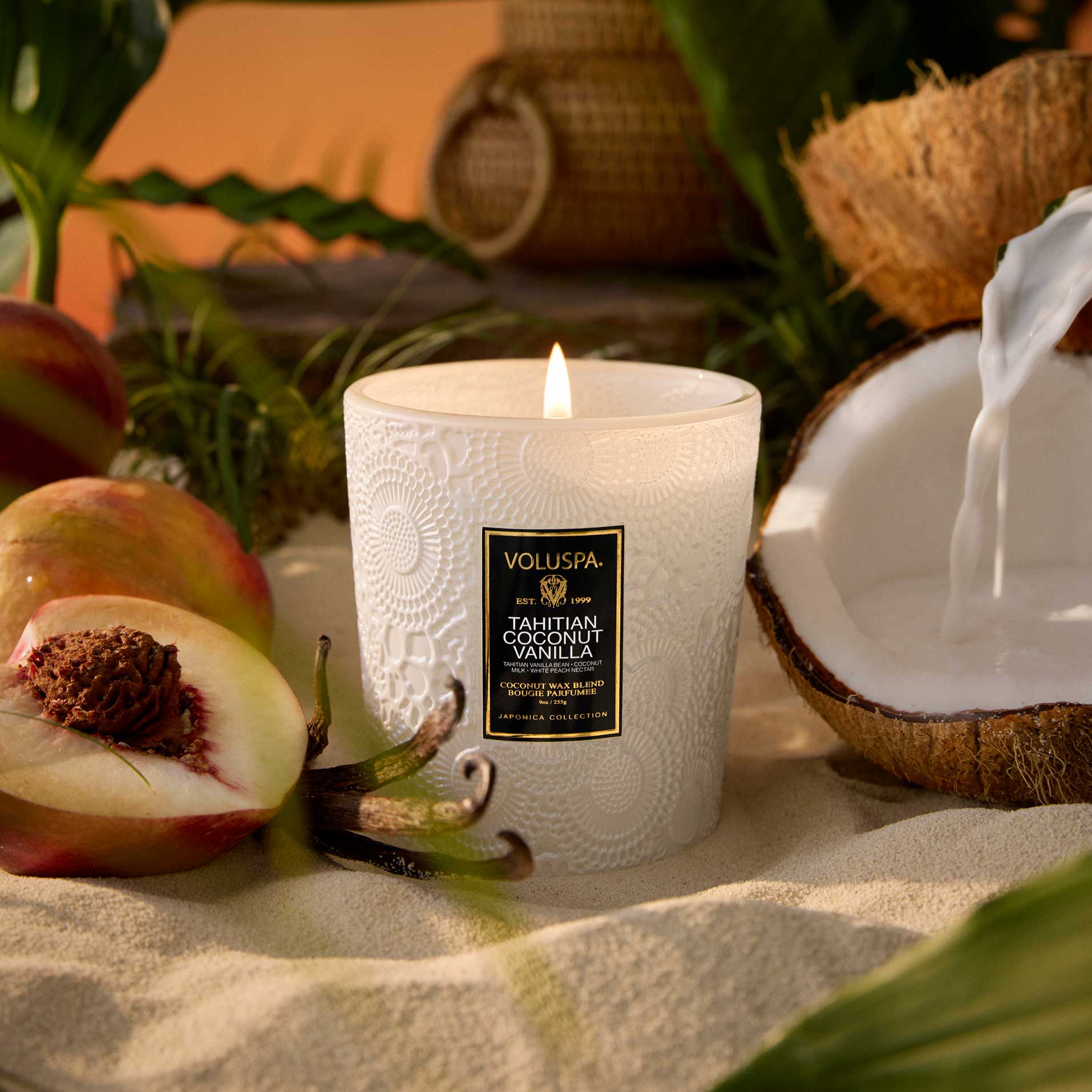 Alternative view of Tahitian Coconut Vanilla - Classic Candle & Refill