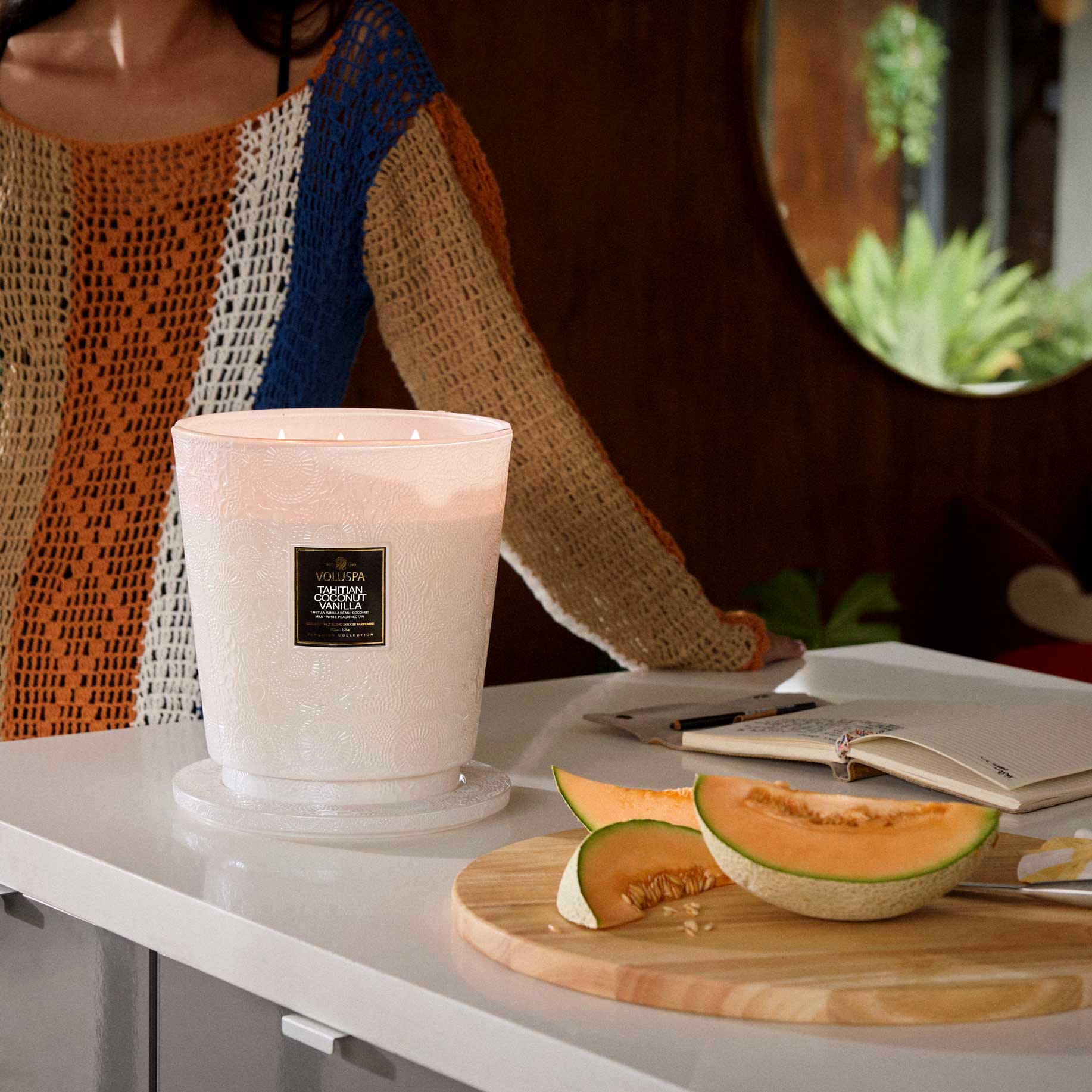 Alternative view of Tahitian Coconut Vanilla - 5 Wick Hearth Candle