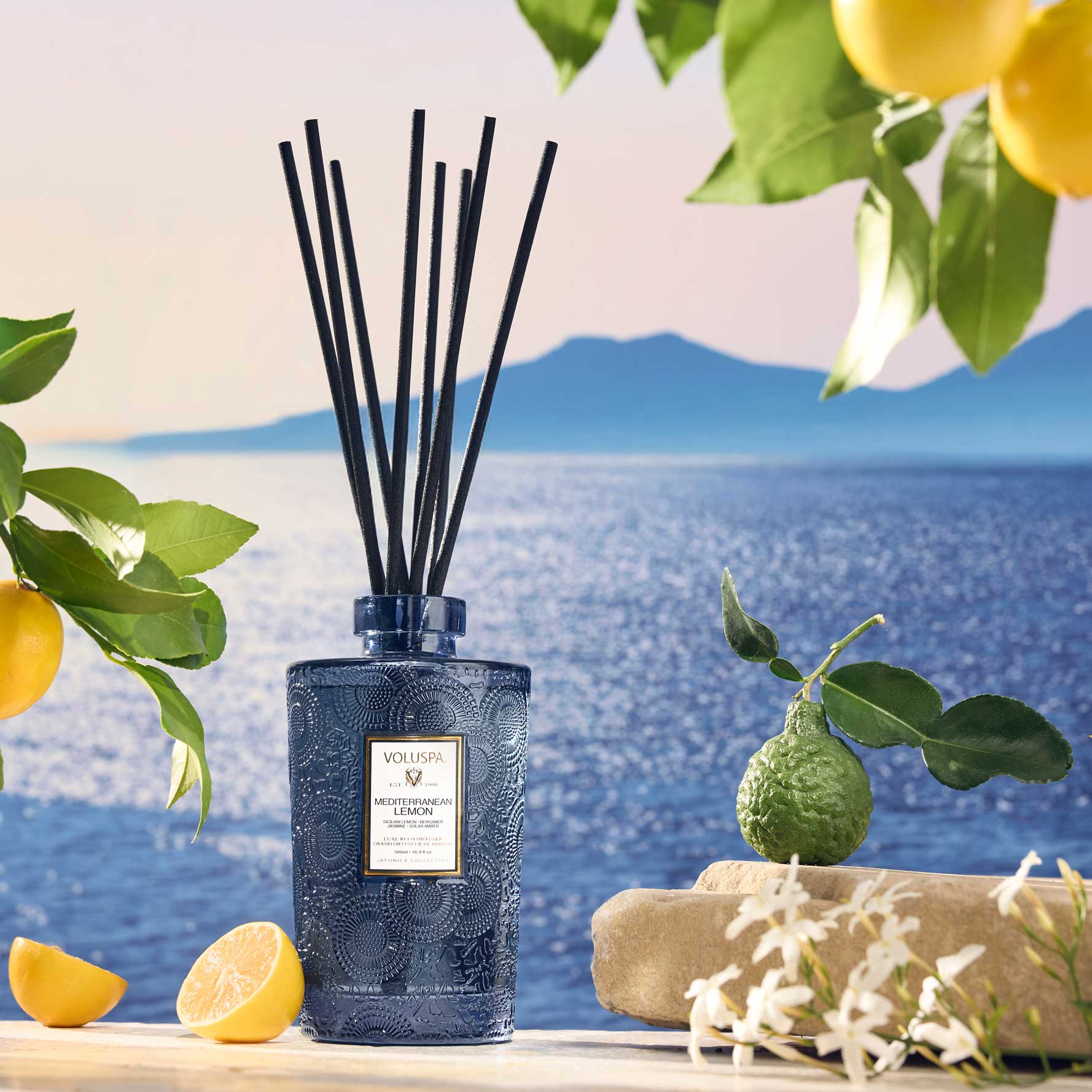 Alternative view of Mediterranean Lemon - Luxe Reed Diffuser